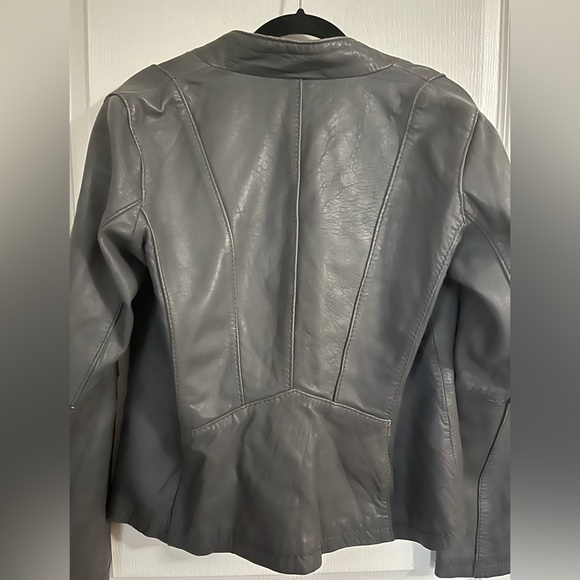 Michael Kors Leather Biker Jacket - Picture 9 of 12
